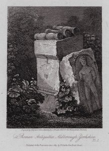 Römische Altertümer, Aldborough, Yorkshire (Stich) von George (after) Arnald