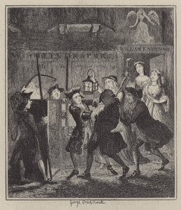 Illustration für Jack Sheppard (Gravur) von George (after) Cruikshank
