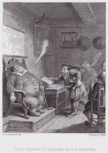 Der Tod von Walter der Zweifler von George (after) Cruikshank