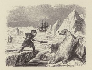 Der junge Nelson tötet einen Eisbären (Gravur) von George (after) Cruikshank