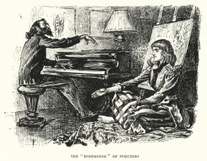 Illustration für Trilby von George du Maurier (Kupferstich) von George (after) Du Maurier