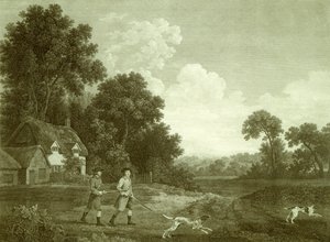 Zwei Herren auf der Jagd, Platte 2