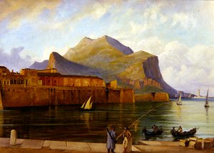 Monte Pellegrino vom Hafen von Palermo