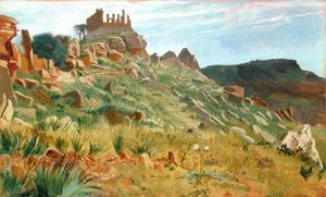 Tempel der Juno Lacina, Agrigent, Sizilien