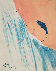 Lachssprung von George Adamson