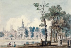 Außenansicht des alten Bethlehem-Krankenhauses, Moorfields, City of London
