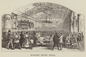 Bowery Music Hall von George Augustus Sala
