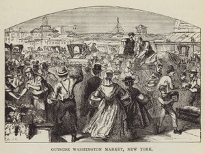 Vor dem Washington-Markt, New York