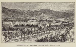 Wohnsitz von Brigham Young, Salt Lake City von George Augustus Sala