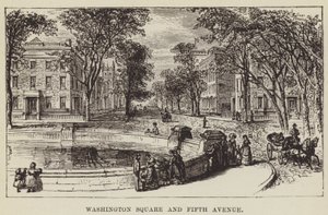 Washington Square und Fifth Avenue von George Augustus Sala