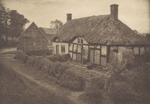 Izaak Waltons Haus in Shallowford, Staffordshire, 1880er Jahre, gedruckt 1888