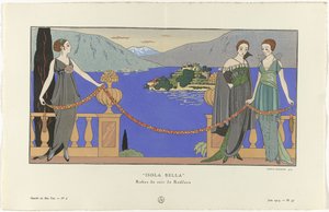 Gazette du Bon Ton, 1914 - Nr. 6, Pl. 57: Isola Bella / Abendkleider von Redfern