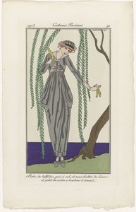 Journal des Dames et des Modes, Costumes Parisiens, 1913, Nr. 91: Taffetakleid