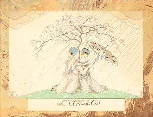 Der Regenbogen, aus Le Bonheur du Jour ou, Les Graces à la Mode, 1924 von George Barbier