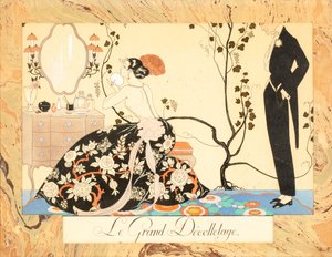 Le Grand Décolletage, aus Le Bonheur du Jour ou, Les Graces à la Mode von George Barbier