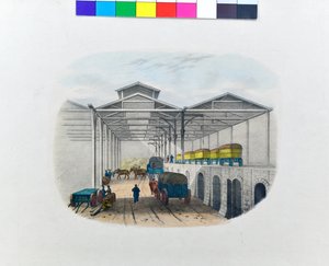 Ansicht des Güterumschlagdepots, ca. 1830 von George Barnard