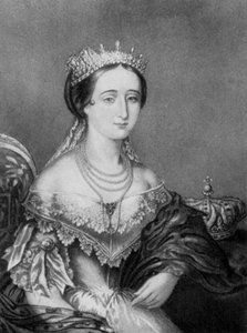 Eugenie de Montijo, Kaiserin von Frankreich, um 1853-1857, 1910 von George Baxter