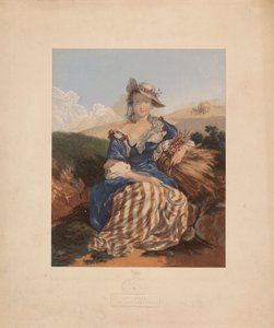 Die Schöne des Dorfes von George Baxter