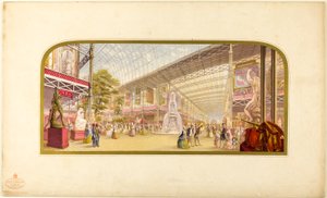 Die Große Ausstellung (Innenansicht) von George Baxter