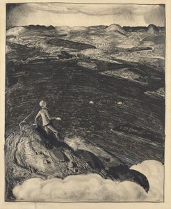 Tanzende Stadt (Der Gipfel der Welt) von George Bellows