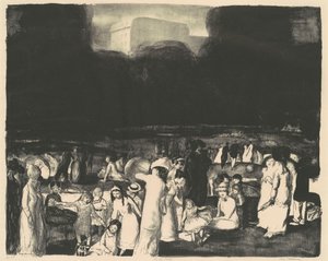 Im Park, Dunkel von George Bellows