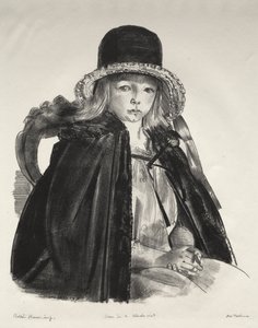 Jean mit einem schwarzen Hut