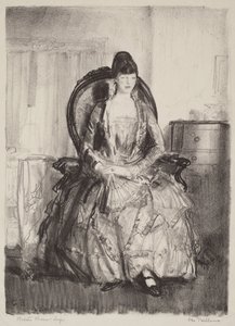 Dame mit Fächer von George Bellows