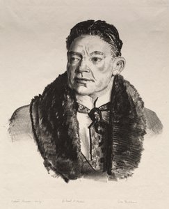 Porträt von Robert Aitken, Erster Stein von George Bellows