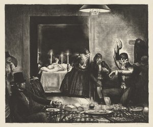 Punchinello im Haus des Todes von George Bellows