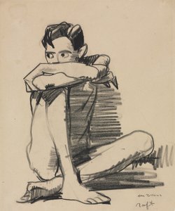 Sitzender Junge von George Bellows
