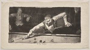 Der Billardspieler von George Bellows