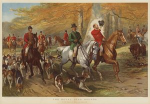 Die königlichen Hirschhunde, HRH Prinz von Wales und Lord Cork