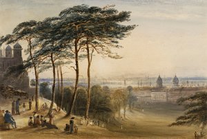 Greenwich vom Observatoriumshügel, ca. 1850 von George Bryant Campion