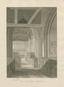 Innenraum der Leigh Kirche von George Buckler
