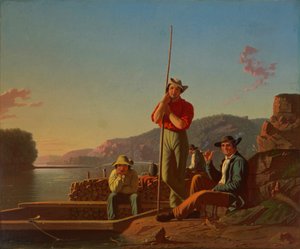 Das Holzboot von George Caleb Bingham
