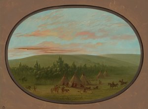 Ein Sioux-Dorf, 1861-1869