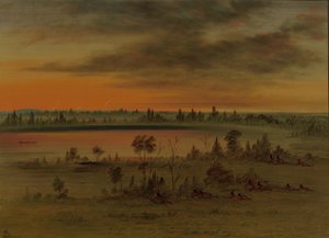 Eine Sioux-Kriegspartei, 1861-1869 von George Catlin