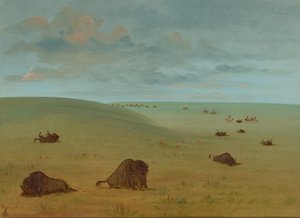 Nach der Büffeljagd - Sioux, 1861-1869 von George Catlin