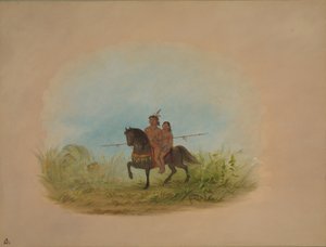 Braut und Bräutigam zu Pferd - Connibo, 1854-1869