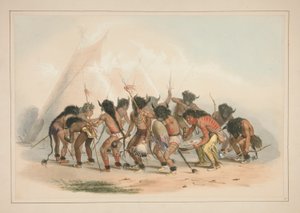 Buffalo-Tanz, Tafel 8 aus dem Nordamerikanischen Indianer-Portfolio