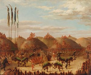 Stiertanz, Mandan O-kee-pa Zeremonie