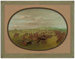 Camanchees in Bewegung von George Catlin