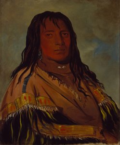 Chá-tee-wah-née-che, Kein Herz, Häuptling der Wah-ne-watch-to-nee-nah-Bande von George Catlin