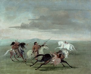 Comanche-Kunststücke der kriegerischen Reitkunst