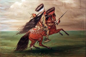 Crow-Indianer "Der, der über alles springt"