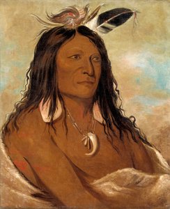 Eé-shah-kó-nee, Bogen und Köcher, Erster Häuptling des Stammes von George Catlin