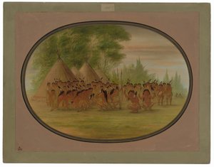 Adlertanz - Choctaw von George Catlin