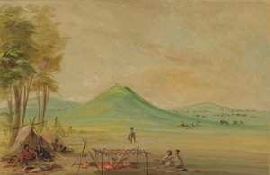 Expedition auf einer Prärie in Texas. April 1686, 1847-1848 von George Catlin