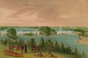 Pater Hennepin und Gefährten an den St. Anthony-Fällen. 1. Mai 1680, 1847-1848