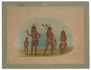 Vier Arowak-Indianer von George Catlin